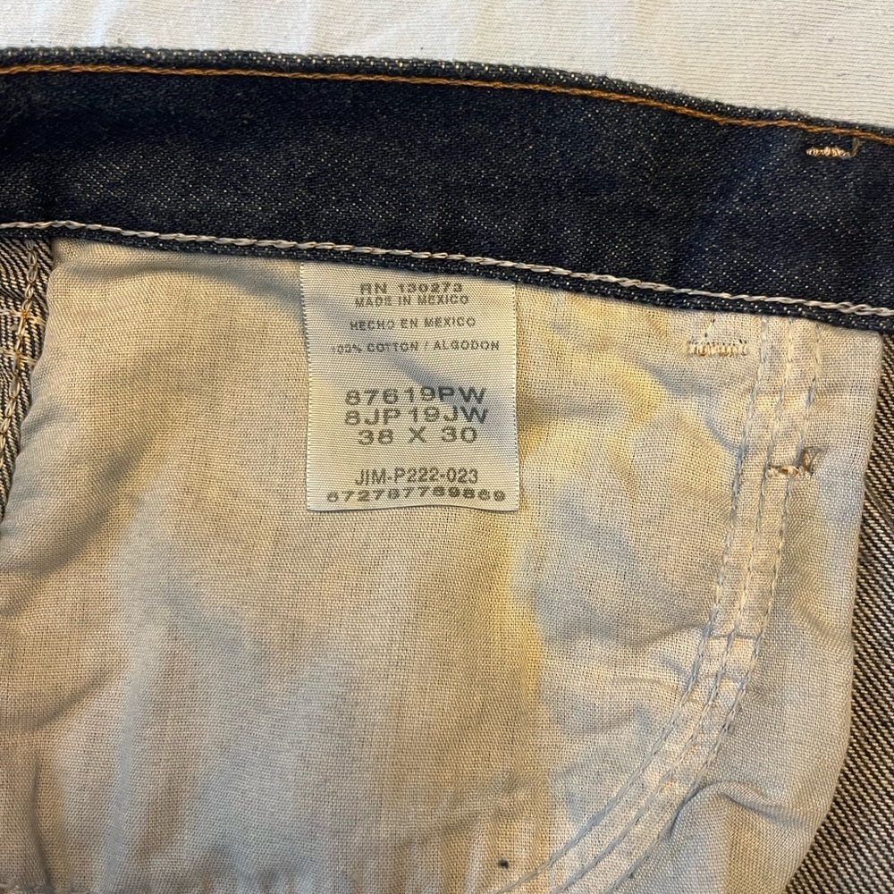 Rustler Men's Deep Blue Relaxed Jeans size 38X30 - Picture 2 of 5